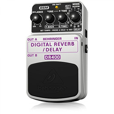 Pedal Para Guitarra Behringer Reverb Delay, Dr400